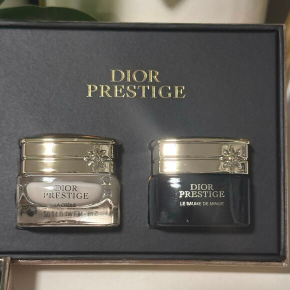 Dior Prestige Midnight Balm Deluxe Set La Creme & Le Balm De Minuit - NEW in BOX - Picture 1 of 6
